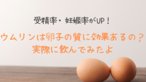 ウムリンは卵子の老化に効果があるの？実際に飲んでみた